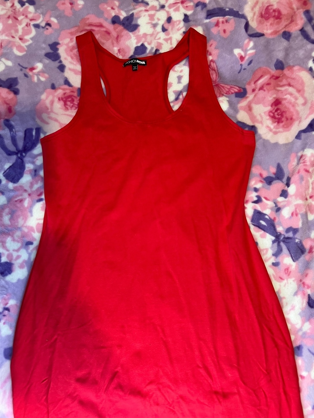 Fashion Nova Rachel Racerback Red Midi Dress XL